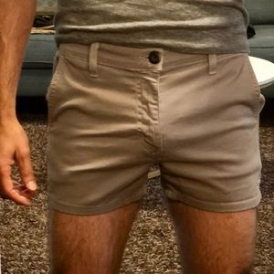Men’s NeoBlue Grey chino 3-Inch Inseam Shorts